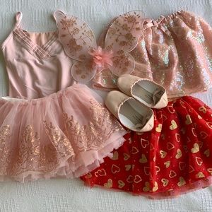 Girls ballerina dress up bundle size 5
